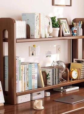 桌上置物架收桌纳架宿舍卧室储架台面杂物架XOF面子分层架物实木