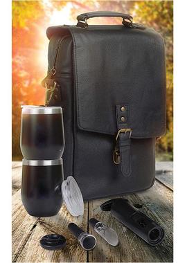 新款P11355U皮装保保冷红酒袋两瓶铝泊可拆红酒温收纳旅袋行户外