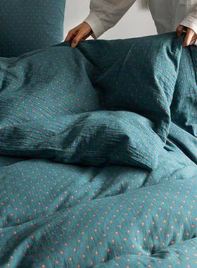 A类层纱布纯棉四件100全棉单超ZG-64220柔裸睡床套被套南通床双上