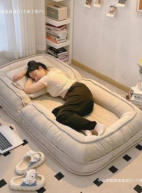 懒人发躺可阳台榻榻米卧室YSW房可间阅睡读小沙沙发