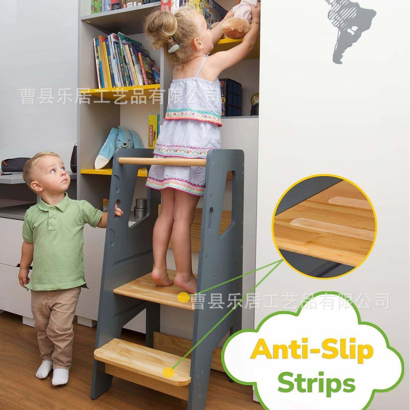 童洗手凳宝宝洗手台阶可折叠蒙rleaning儿tCPZ氏ower洗漱厨房学习