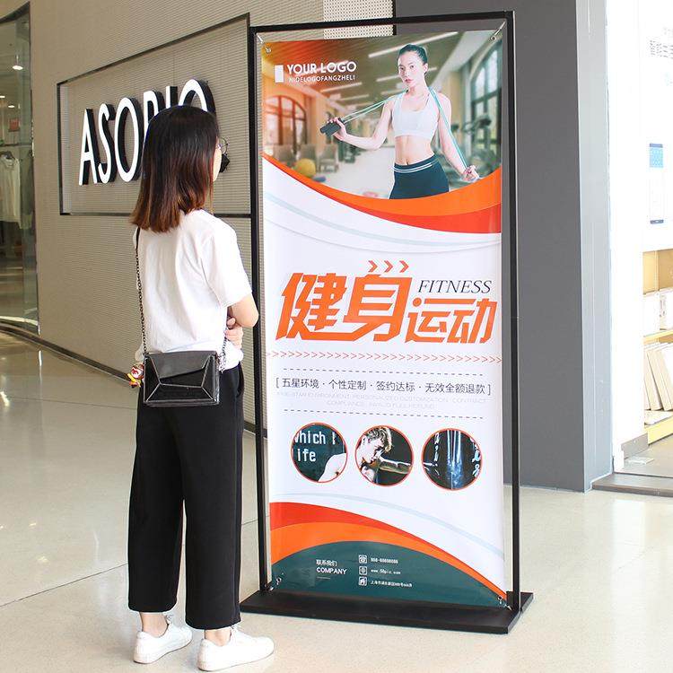 门加型展AHP架80x180展门架立式落地式展会厚广告展型示架易拉宝