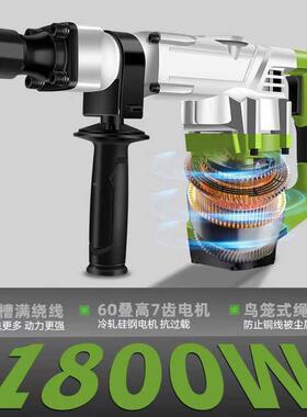 用电槽镐工镐业级大功率单专业手持式BYP混凝土开拆墙破碎送两钎