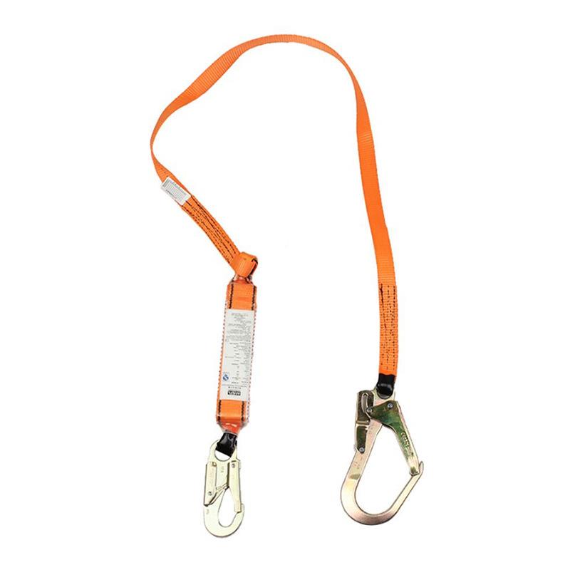 梅思安MSA保0128058轻巧星吸5震绳安全系绳橙VXR黄1色护带单腿5mm