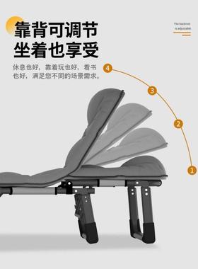 休睡床折叠床单床简易便人午携式躺椅办公室LDN上班族中午休息午