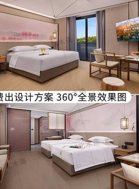 标陌上轻雅酒店家具间全定制高端民套宿公寓床样板间88353板式家