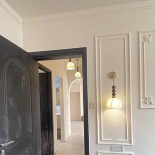 223卧厅室道床头吊灯中古法式古美式餐玄关过吧复台可升降布艺小