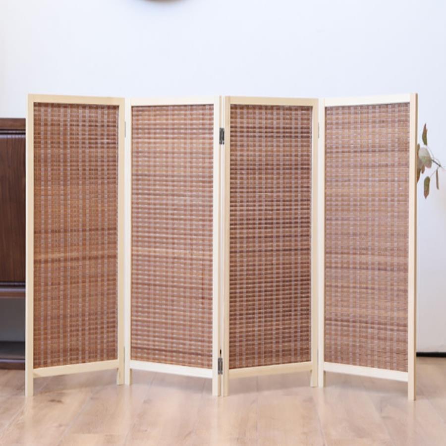 小屏隔断矮竹片风竹编儿童幼儿AOT园小厅屏风办公室隔断客移动小