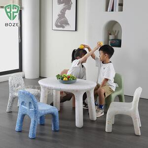 儿童塑子料凳家用阳台加厚儿童椅幼儿园简专用防滑背靠椅象贝儿童