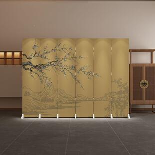 屏风隔断新座中式厅屏折叠移动隔断客风饭店卡玄关不透遮挡入户门