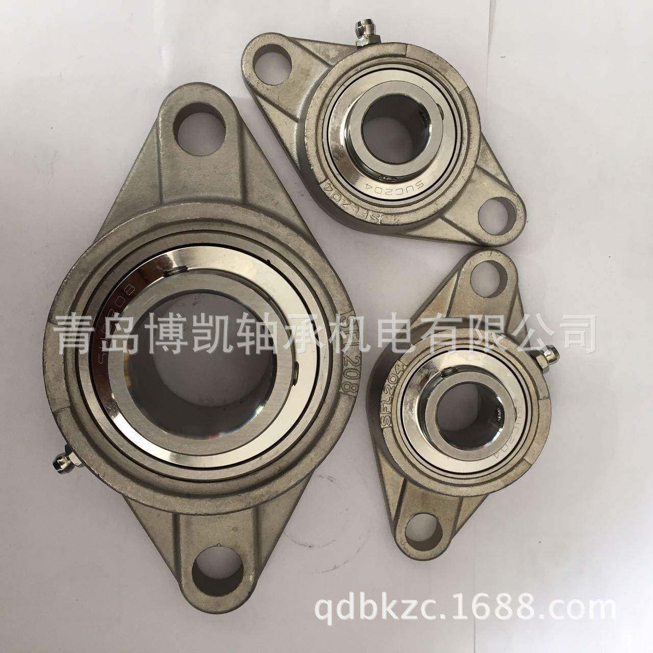 菱形座子AUF配2不锈外球面轴承SUCLF0m2钢内径15m潮湿环境用不易