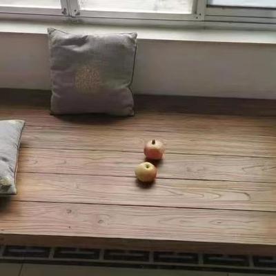 老榆实木床板箱榻体榻米单木人双人床飘木质台面GUU木板落地窗式