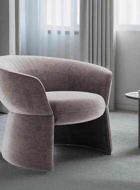 设计师沙休闲单人沙发37081酒店办室公洽谈接待接发意式简约待沙