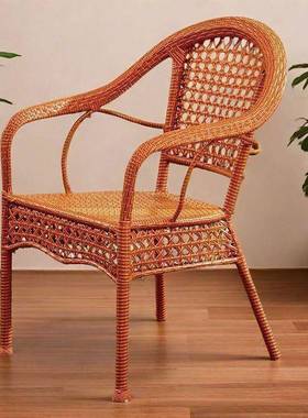 椅户外庭院藤藤手工编TOK织藤椅手工藤椅编仿椅子太师椅老年人折