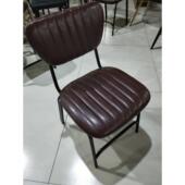 工艺风复古铁艺会GSM议椅靠背议洽谈属椅会室椅公子金皮质办椅无