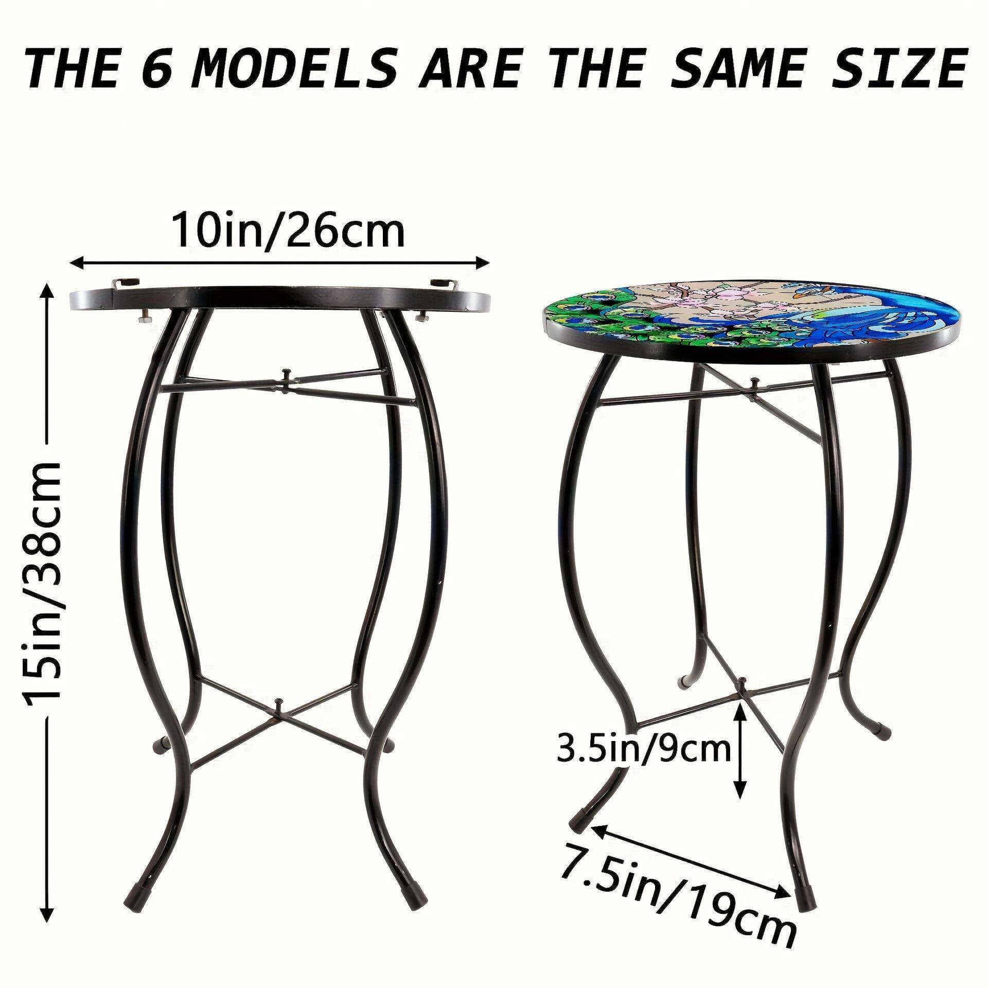 户外庭院圆桌璃桌面阳台玻铁桌架置物架内外花JEO园家居装室饰