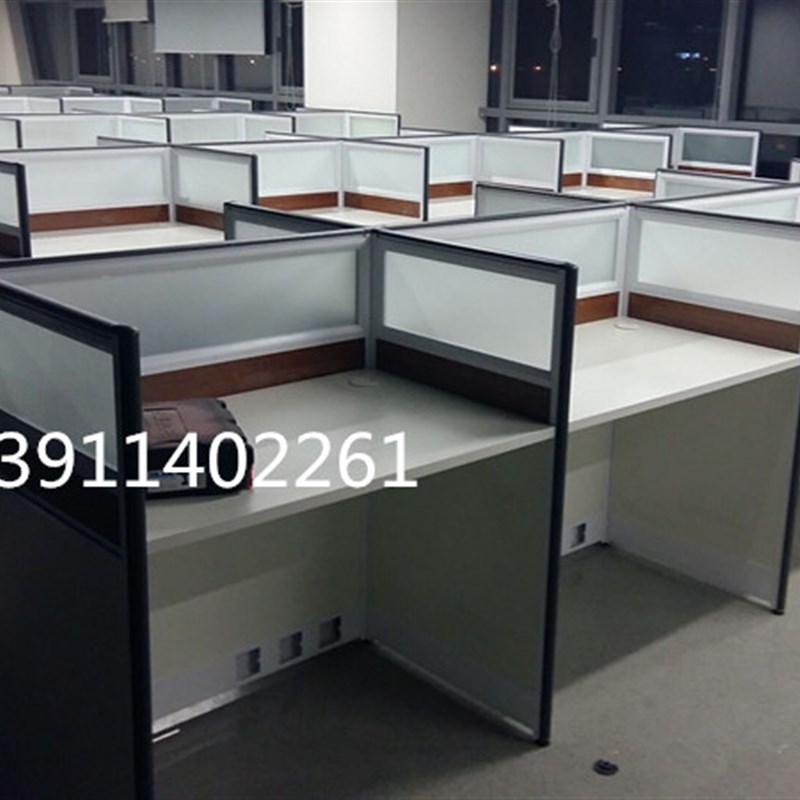 北京新款简约屏风隔断工位4人位办公桌椅职员办公桌电脑桌椅特价