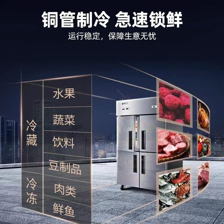星星林斯达门冰箱商用大容量酒四厨房冷柜双温冷店藏冷冻冰VOW格