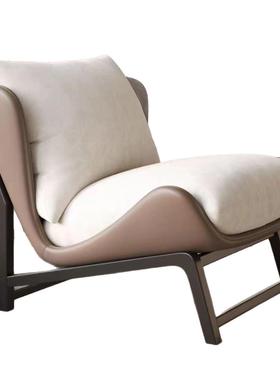 客户厅单人奢沙发椅阳沙轻发台躺椅简约现代休闲网PDD10265红意式