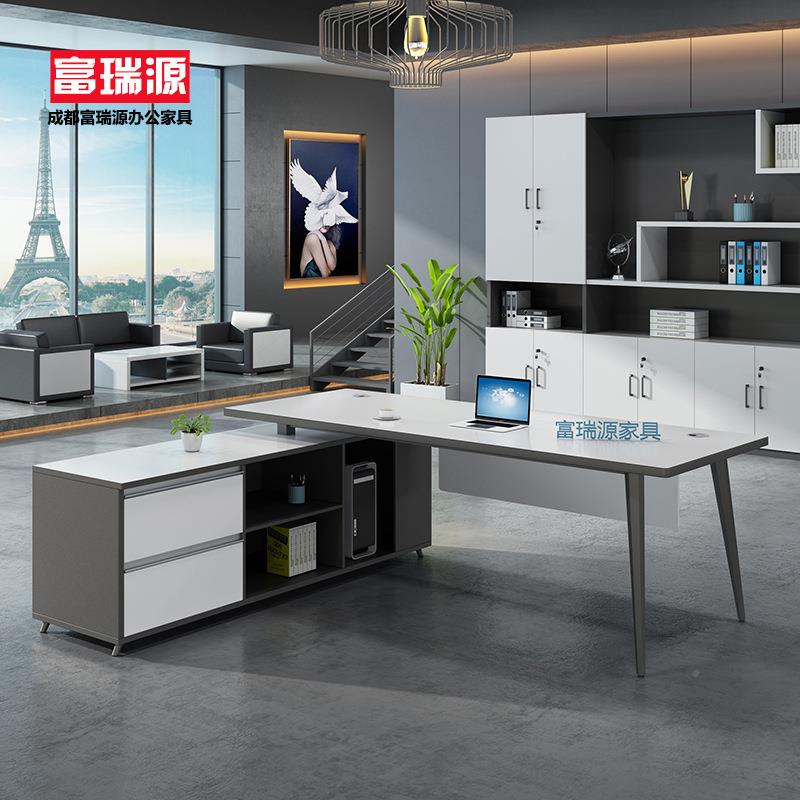 无品牌/家直办公销桌简约大班台厂时桌尚经理主管老板桌电脑单人