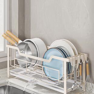 窄F9796H85边筷沥水碗盘架厨窗台单层放碗用碟块超极窄房款家子置