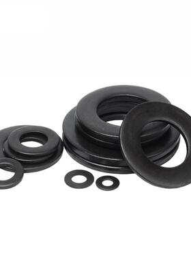 垫圈圆垫片黑色3平无品牌/04不锈钢平垫片形镀黑锌平垫M5M6M8M0M1