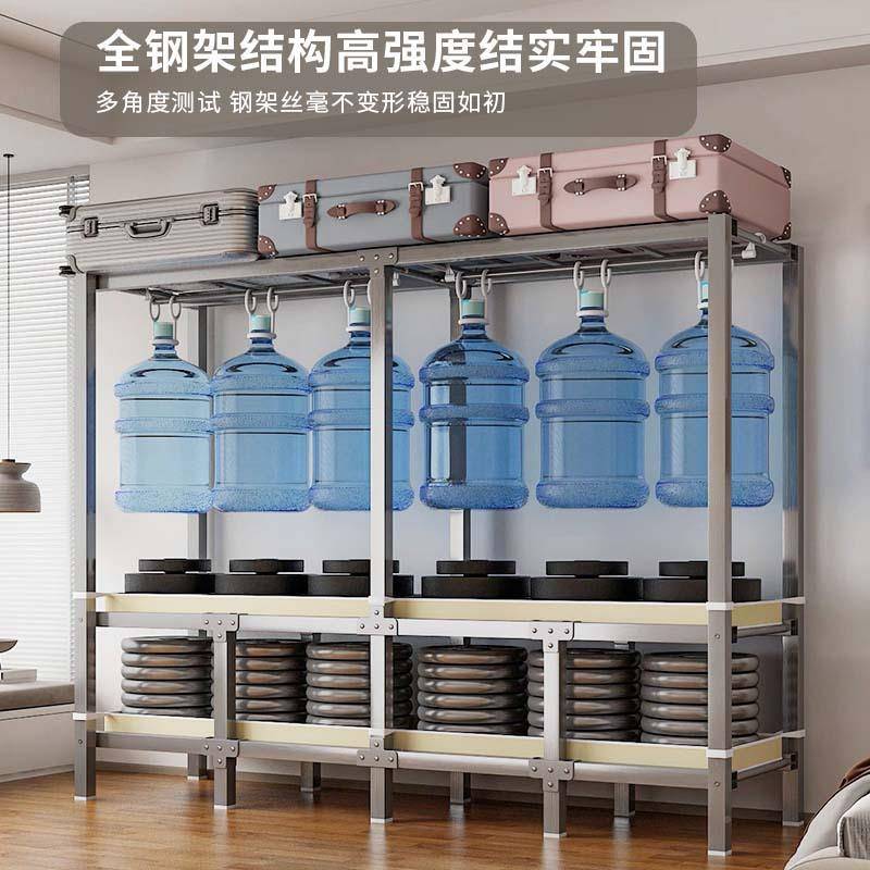 一FMP体免室安式装叠折简易衣柜加粗加固全钢架卧家用