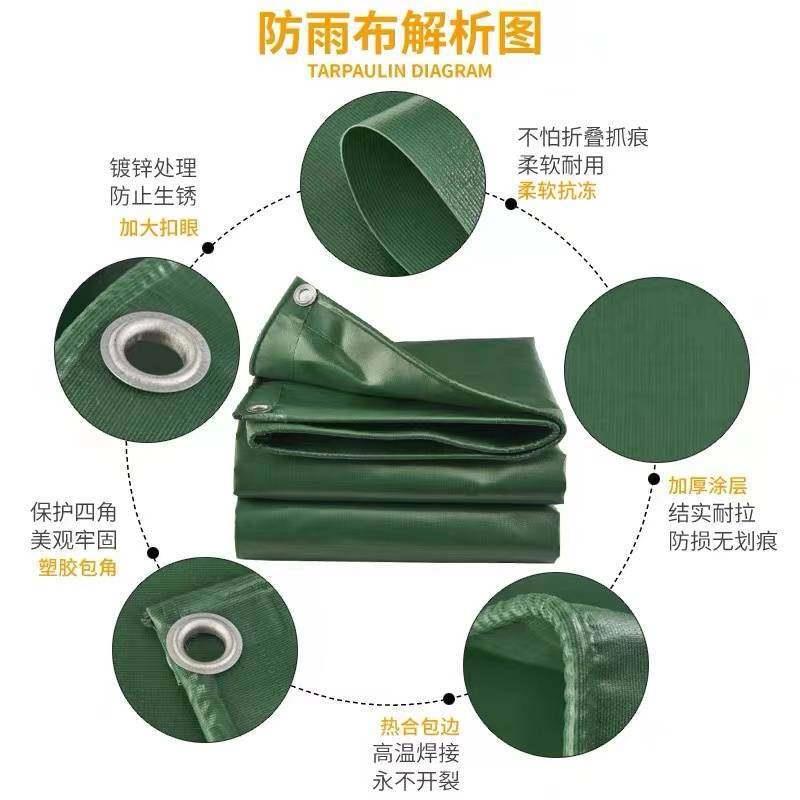 帆布雨篷布防布布QPP加厚防户晒盖货车防雨外水篷布遮阳遮雨油布