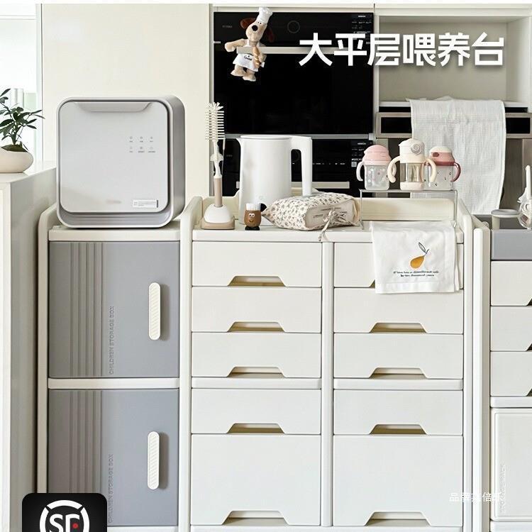 儿童YQW玩具收纳纳架落家用儿用品喂养台收柜宝宝置物整地理箱储