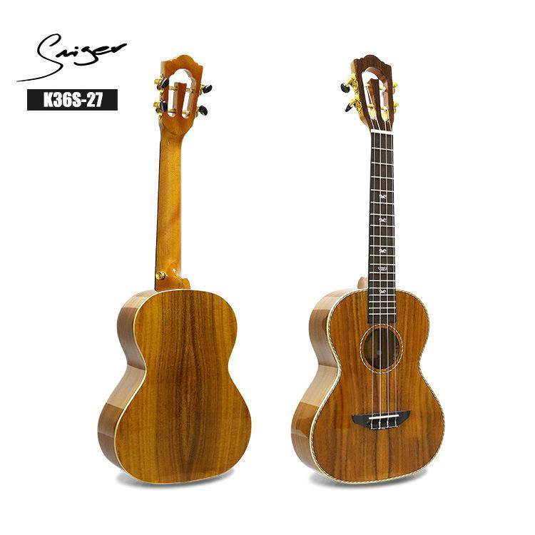 26寸古琴头云e杉单板VBW圆角尤家克里里指板镶花uk典ulel厂现货