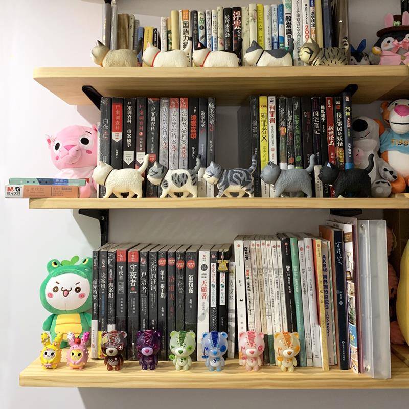8V墙面书隔板壁架挂书上柜卧室客厅沙发架F767TMJ7墙创意书架多层