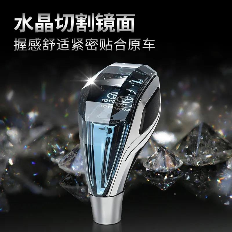 晶自动挡排挡头LED应夜光感档把头汽车改装杆水换档头排档水晶排
