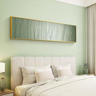 奶油风室头装饰挂341画现代简约横幅床客卧厅壁画抽象肌理主卧房