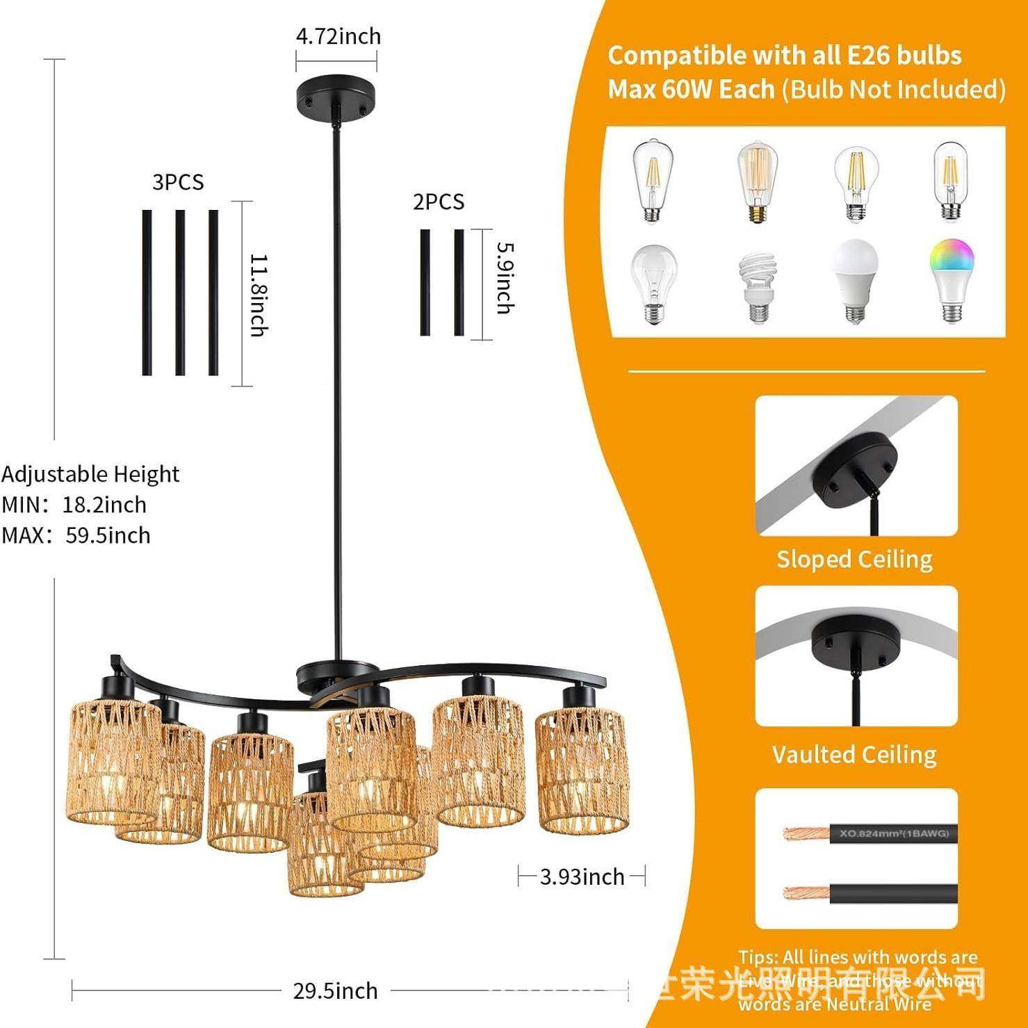 中仿麻式绳织吸顶灯民编宿田复古装饰餐厅园茶室客栈吧台卧室97灯,家装灯饰光源,智能吊灯,淘宝优惠券,粉丝福利购,淘宝优惠卷