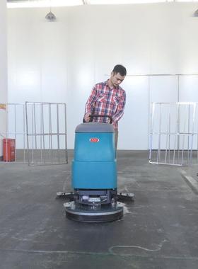 洁乐美5石工5手推式电动拖地机大理水磨石地面清0洗物业保洁18111