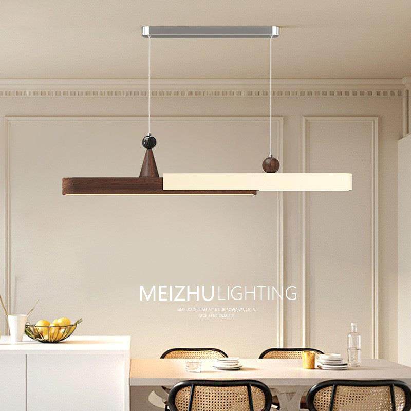 法式餐厅吊灯中古风桌吧台灯设感护眼创意528计极简条一字长餐灯,家装灯饰光源,智能吊灯,淘宝优惠券,粉丝福利购,淘宝优惠卷