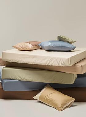 000S贡缎全棉纯色床笠单品素色长1绒棉纯棉8*200床笠床liyan单床