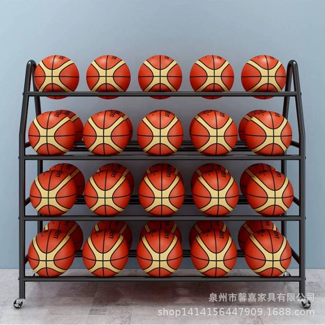 篮球收纳架防锈移动球类收拿推车幼儿园学校足球排球体育馆置球架