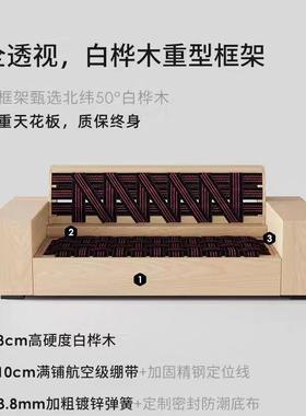 法式复古格德瓣沙发大小户型沙客BAQ兰厅花豆腐块直排雪尼尔黑色