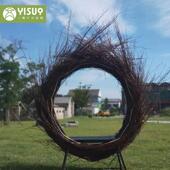 景户区网GBU红鸟巢红打卡藤拍照外编圆形铝合金防水防锈民宿酒店