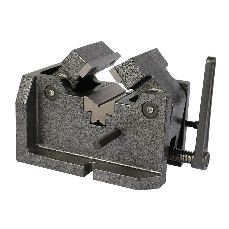 铣床V用STD平型虎钳夹圆形管状物柱体3寸4寸8寸圆立式中心台钳机