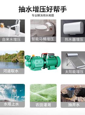 螺杆自吸泵22用V高扬程家用农井用抽自水泵机JPU无塔0供水来水增