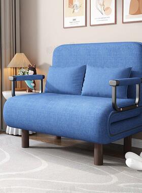 折叠沙发床两用厅型功能懒OUN人沙发午多休床可伸客缩小户单人沙
