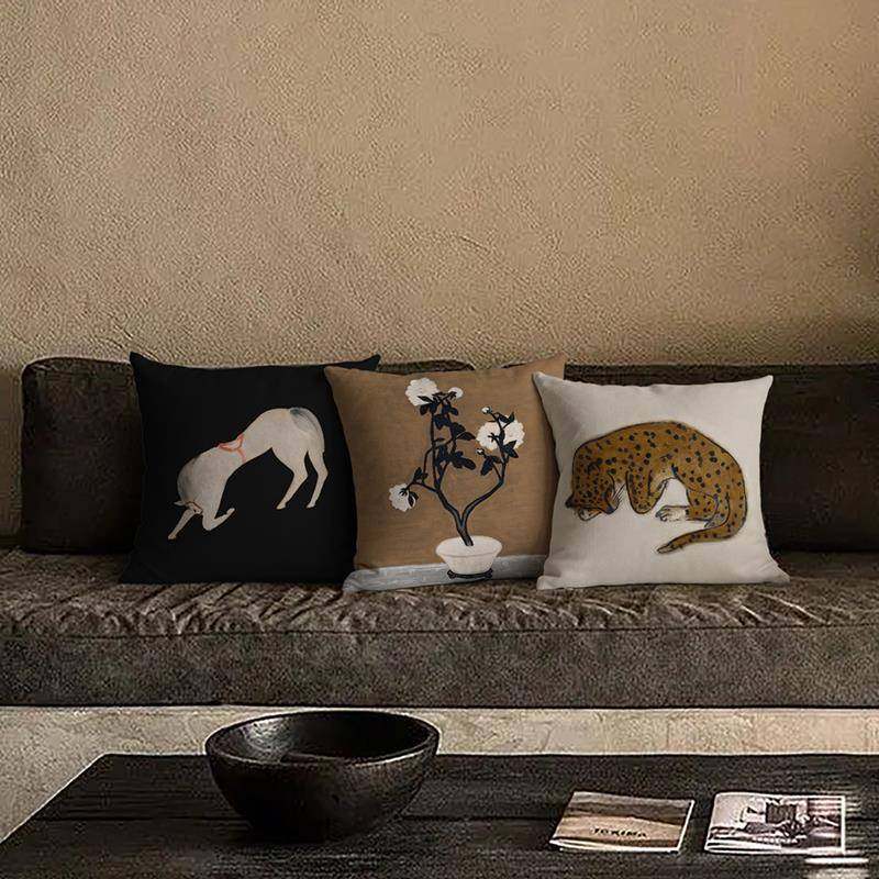 F76787TM71TX艺术家常玉复古靠新中式厅沙发抱枕民宿靠垫欧式客套,居家布艺,抱枕被,淘宝优惠券,粉丝福利购,淘宝优惠卷