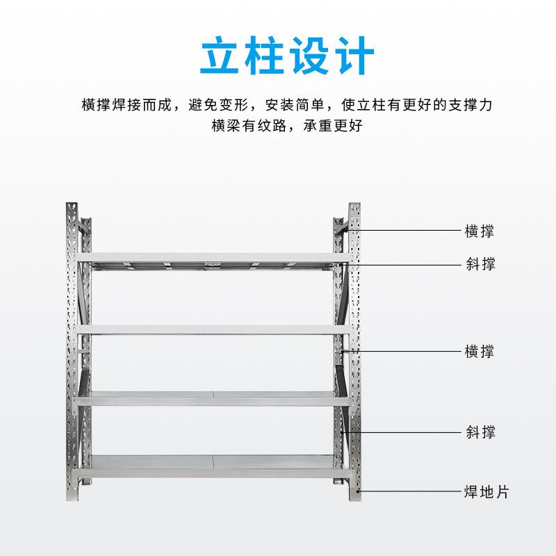 04不锈钢货架尘车间不无锈钢3置物商架重型仓储用多层储物EWC铁架