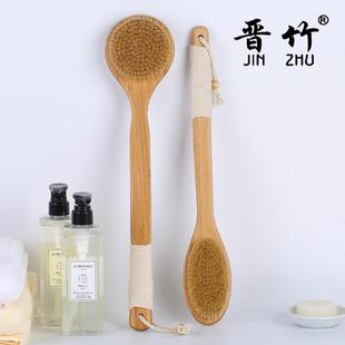 长柄搓浴洗澡KOV刷猪背鬃软毛背刷子搓澡巾沐刷干刷腿部清洁后刷