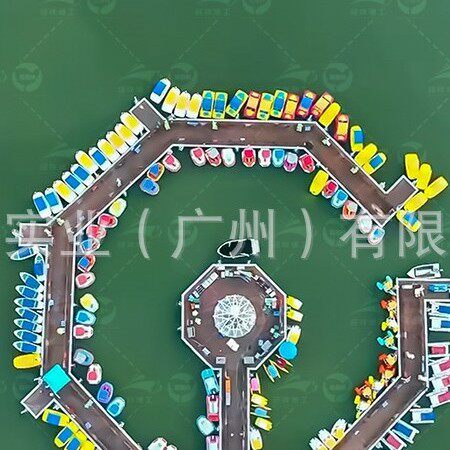 水上游乐园游船码头 热镀锌钢结构浮动平台 厂家设计包安装