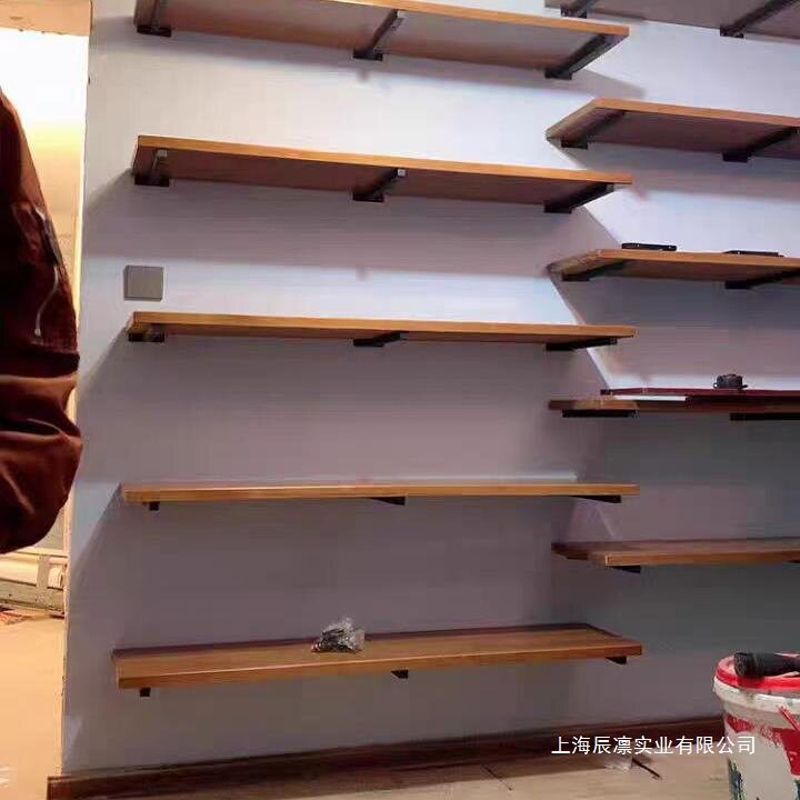 实木壁挂一字书架置物架