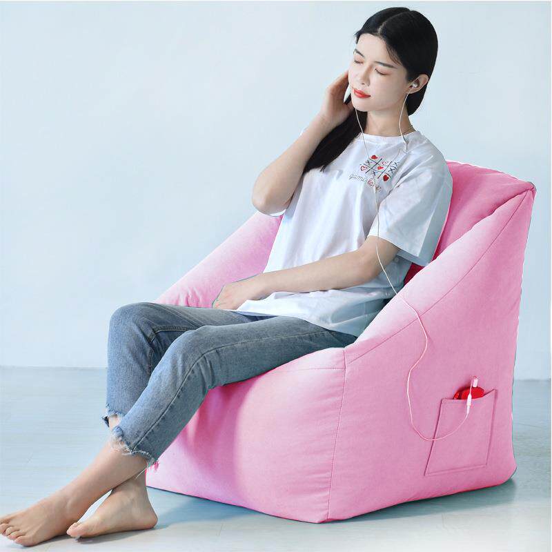 方型懒休人发豆袋闲客沙厅家GEX居卧室懒人洗椅儿童沙发玩具可拆6