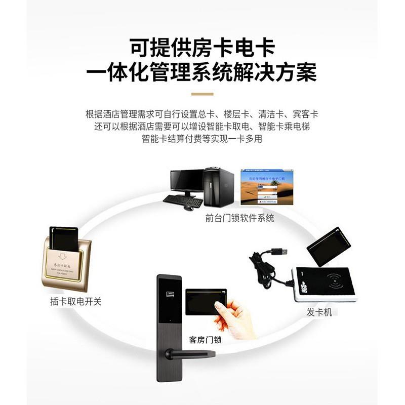 家直销店电子锁智能门锁磁卡厂卡感825酒应宾馆民宿公寓一通刷卡